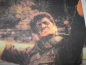 War-time picture of Milan Lukic in a military uniform in Visegrad.